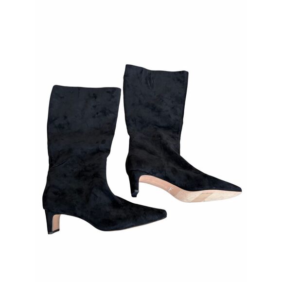 Splendid Black Heeled Boots - Picture 2 of 7